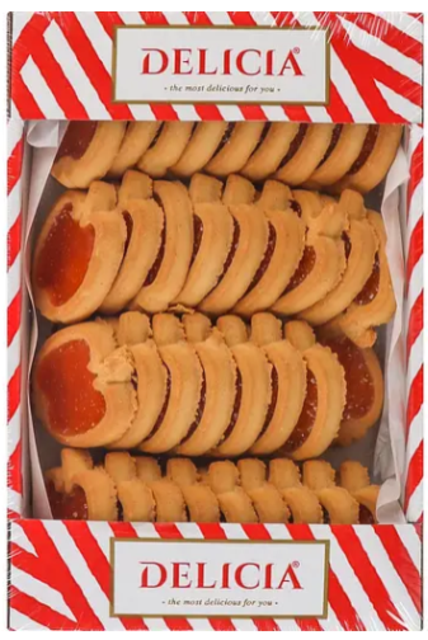 Печиво здобне Delicia Райські яблучка зі смаком апельсина 400 г